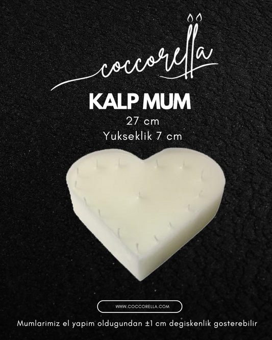 Kalp 27 Cm Çap 7 Cm Yükseklik