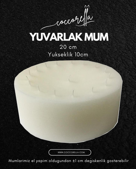 Yuvarlak 20 Cm Çap 10 Cm Yükseklik